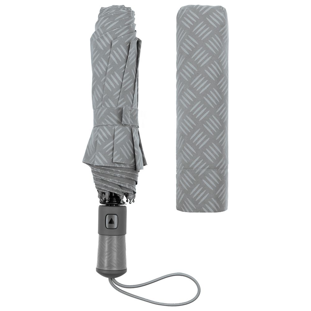 Зонт складной Hard Work, серый-2