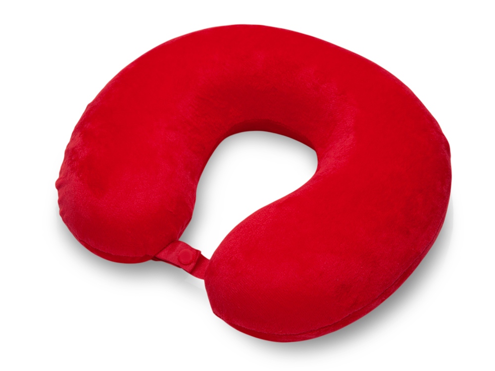 Подушка Basic из микрофибры с эффектом памяти U-shape, красный NEW-0