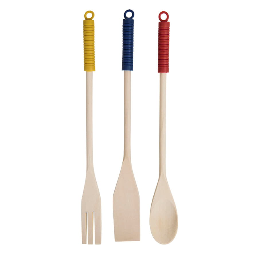 Комплект лопаток KUSINA, 11х32х1 см, дерево, бежевый-1