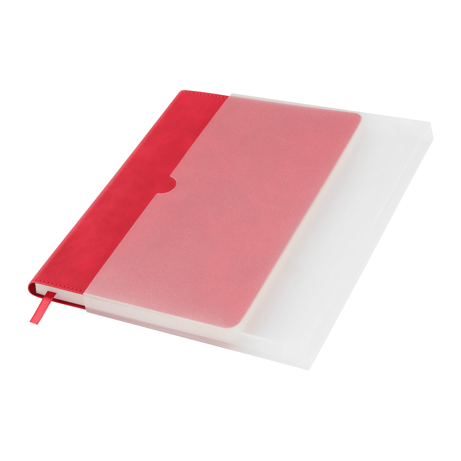 Ежедневник Верона (Verona) недатированный, красный-8