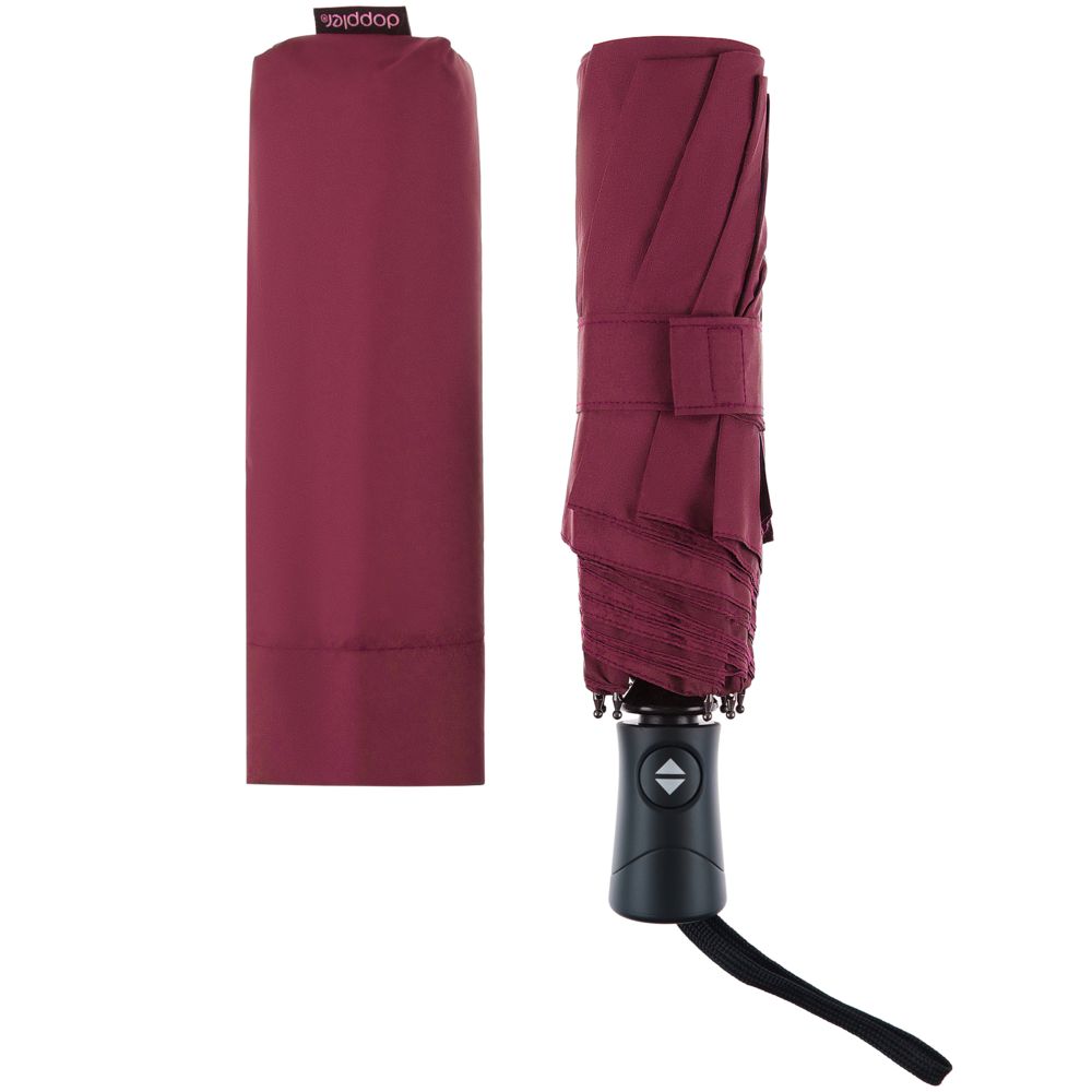 Складной зонт Fiber Magic Superstrong, бордовый-4