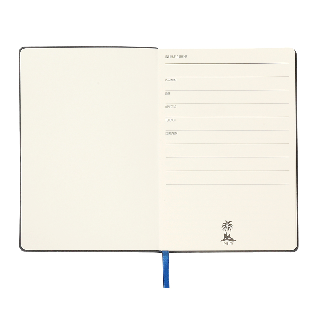 Ежедневник A5 недатированный Simflex в мягком переплёте, Синий-3