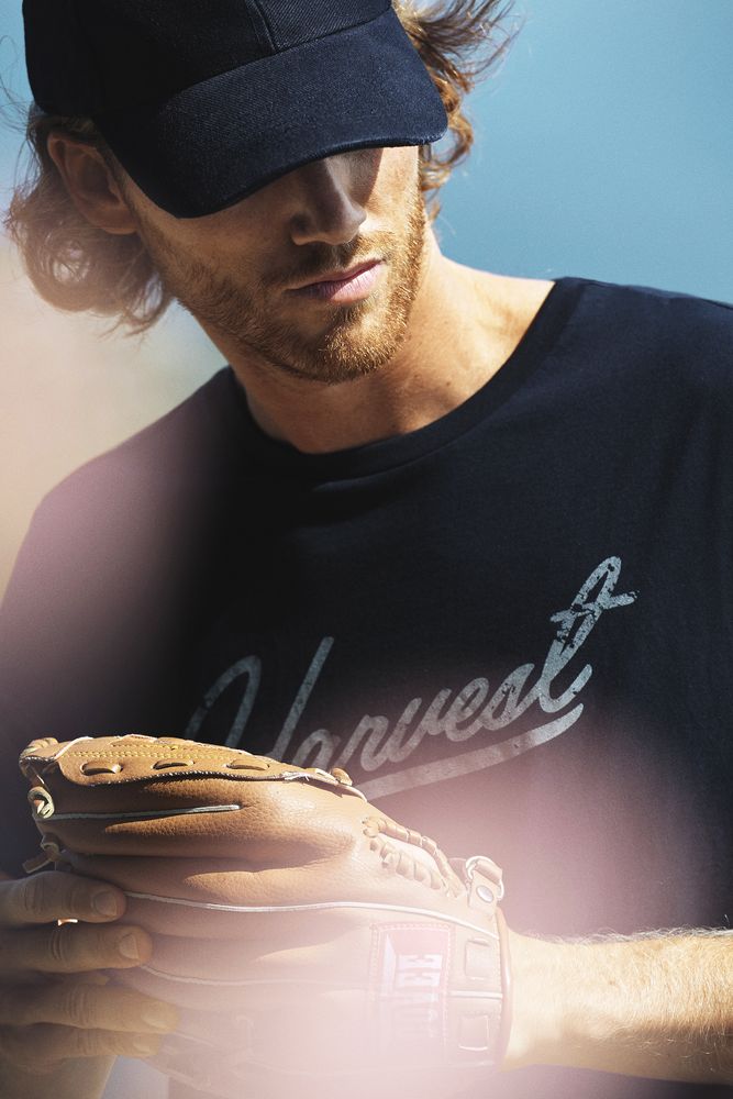 Футболка мужская American U, синяя-2