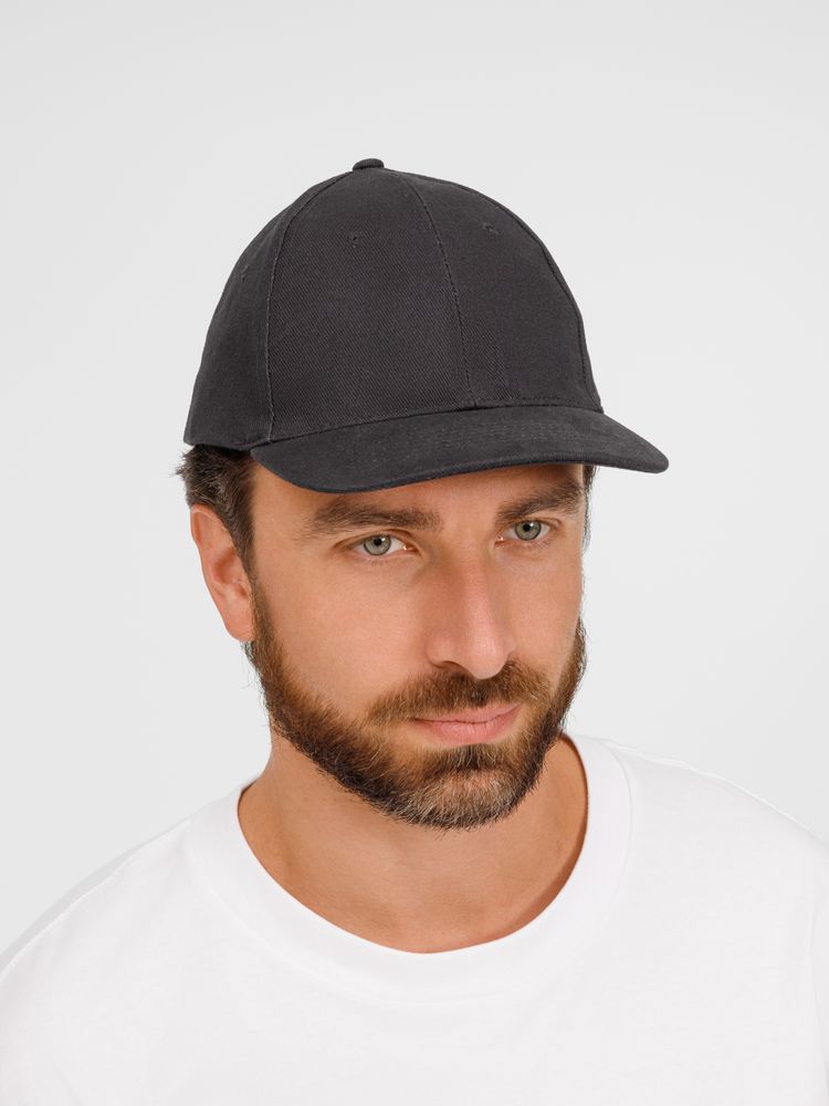 Бейсболка Buffalo, темно-серая (графит)-4