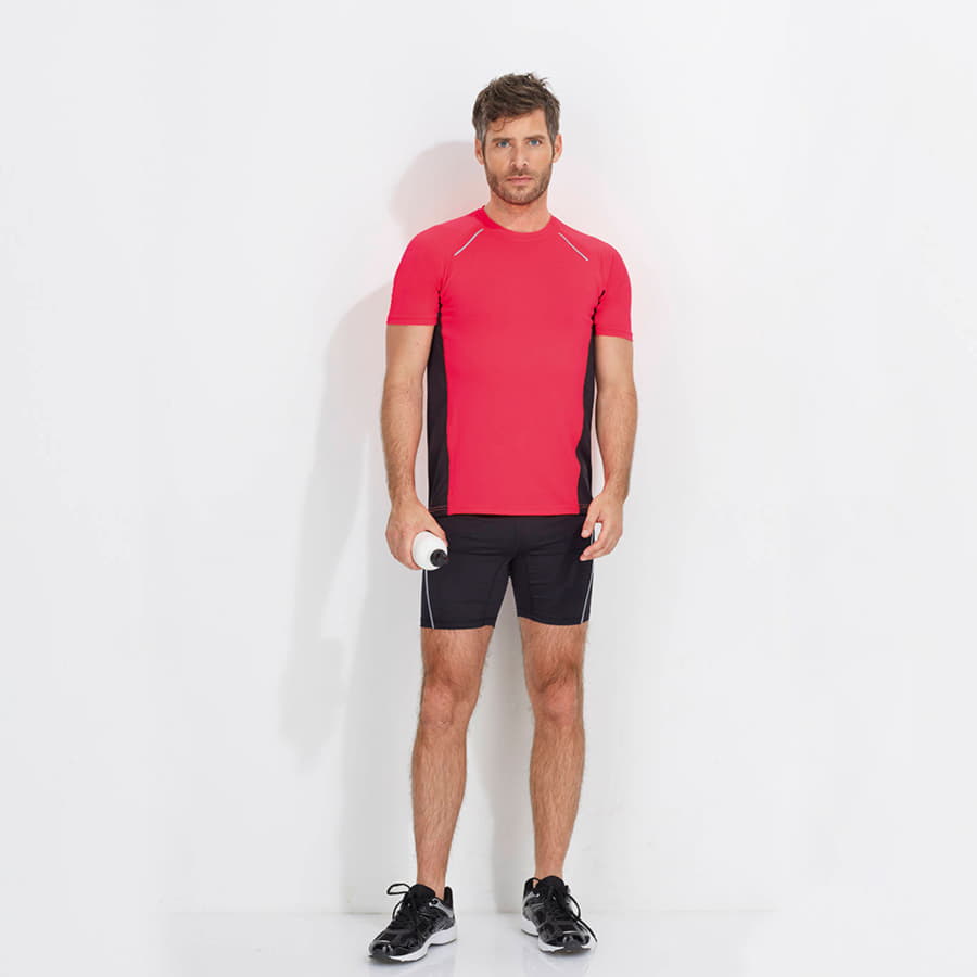 Футболка мужская для бега SYDNEY MEN 180, неоновый желтый-3