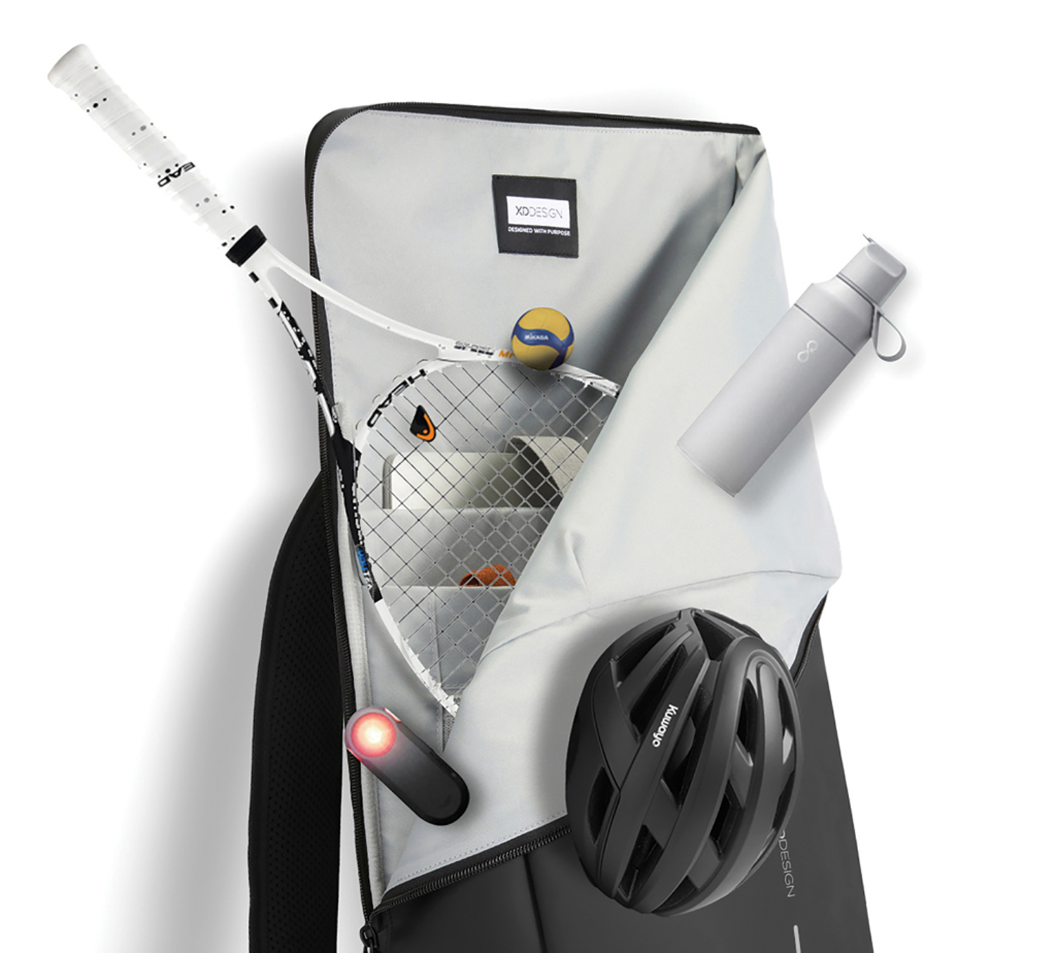 Антикражный рюкзак Urban Roll-top, черный-24