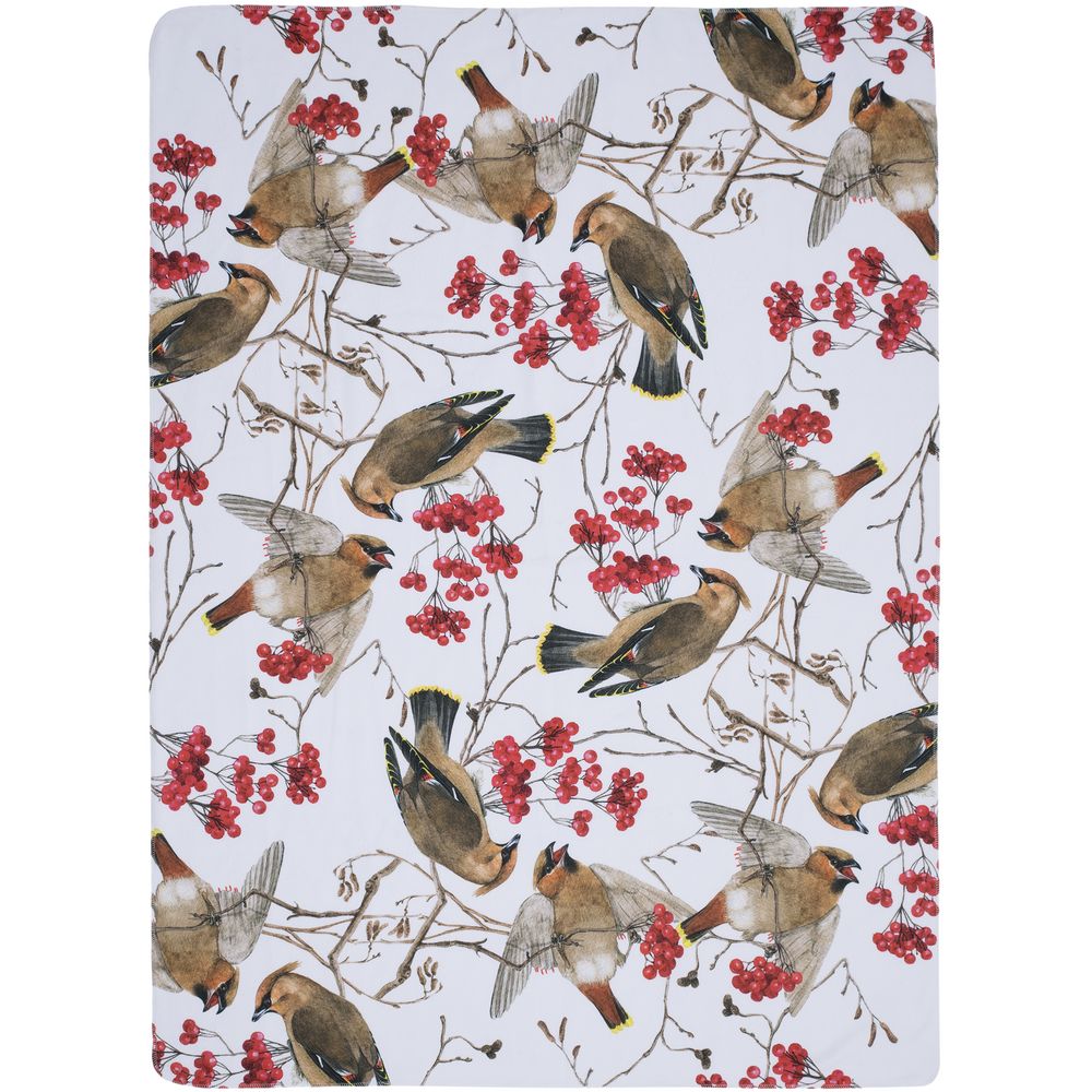 Флисовый плед Winter Bird-1