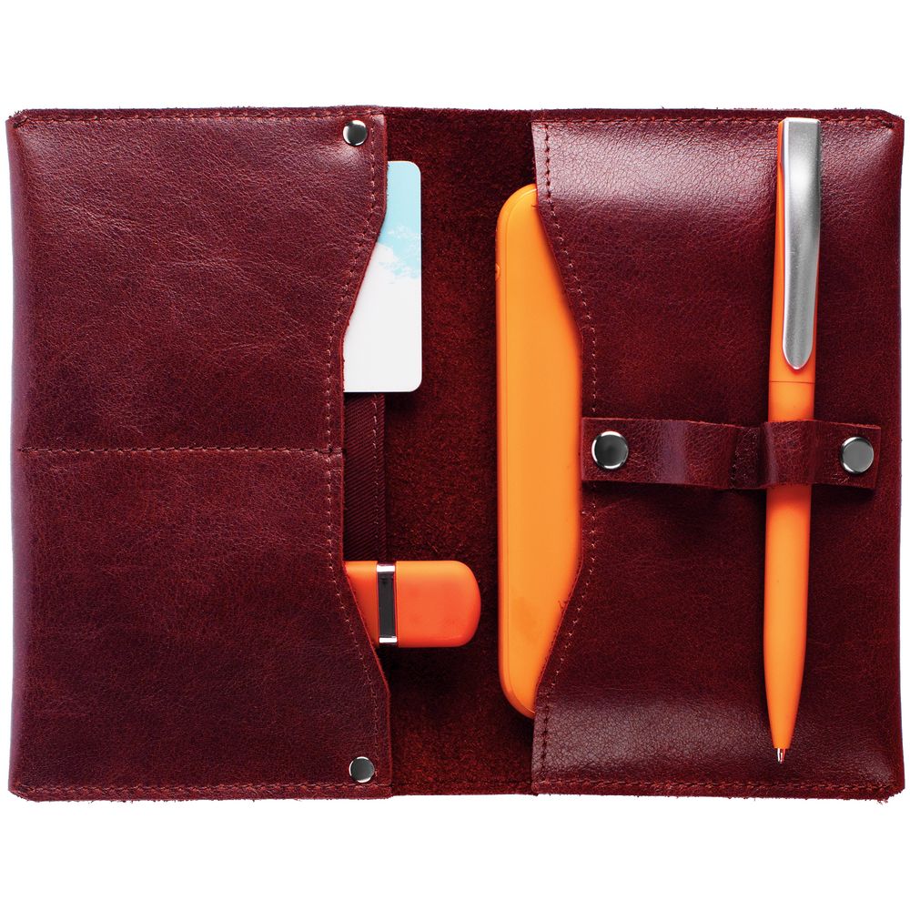 Органайзер для зарядных устройств Apache, темно-красный-3