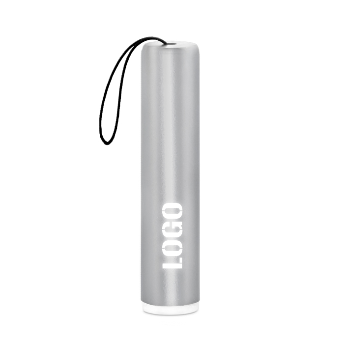 Брелок-фонарик Laiton с подсветкой Logo, Серебристый-1