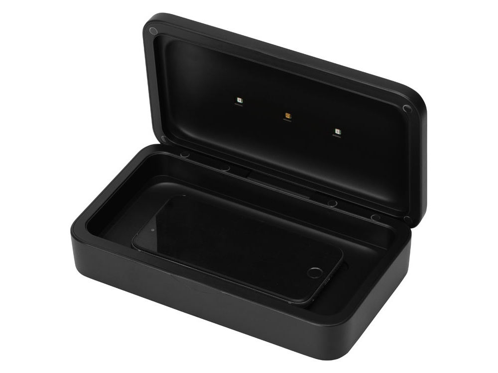 УФ-стерилизатор c функцией беспроводной зарядки Sector, Evolt, черный-2