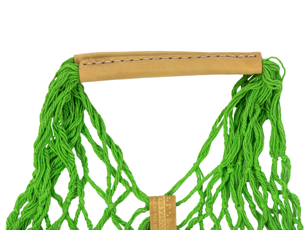 Авоська Dream М old style 15 литров с кожаными ручками, яблоко (9)-1