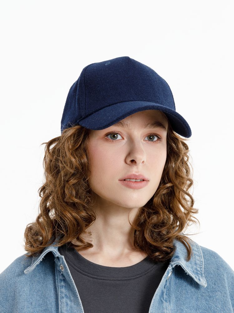 Бейсболка Woolridge, темно-синяя-4