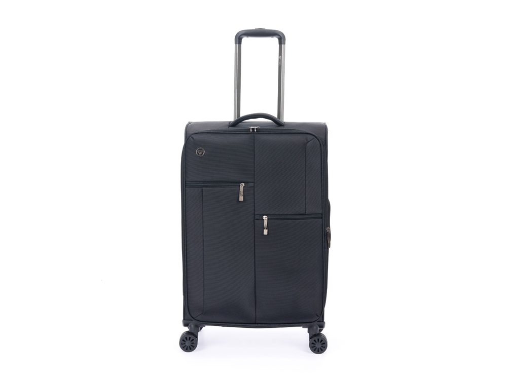 Чемодан TORBER Seyd, чёрный, нейлон 600D, 43,5 х 19 х 68 см, 56 л-2