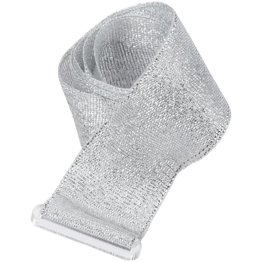 Лента для медали с пряжкой Ribbon, серебристая-1