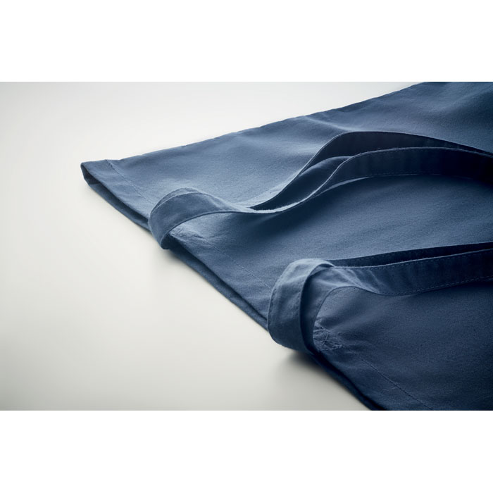 Сумка шоппер из хлопка, синий-4