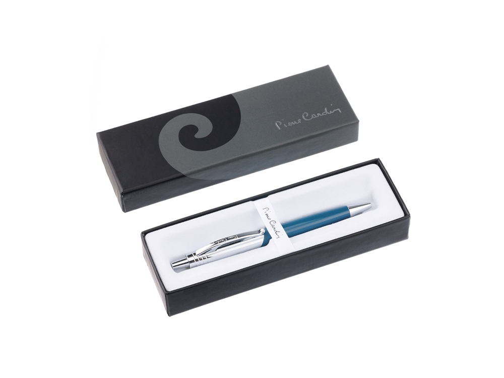 Ручка шариковая Pierre Cardin EASY. Цвет - серо-голубой. Упаковка Е-2-2