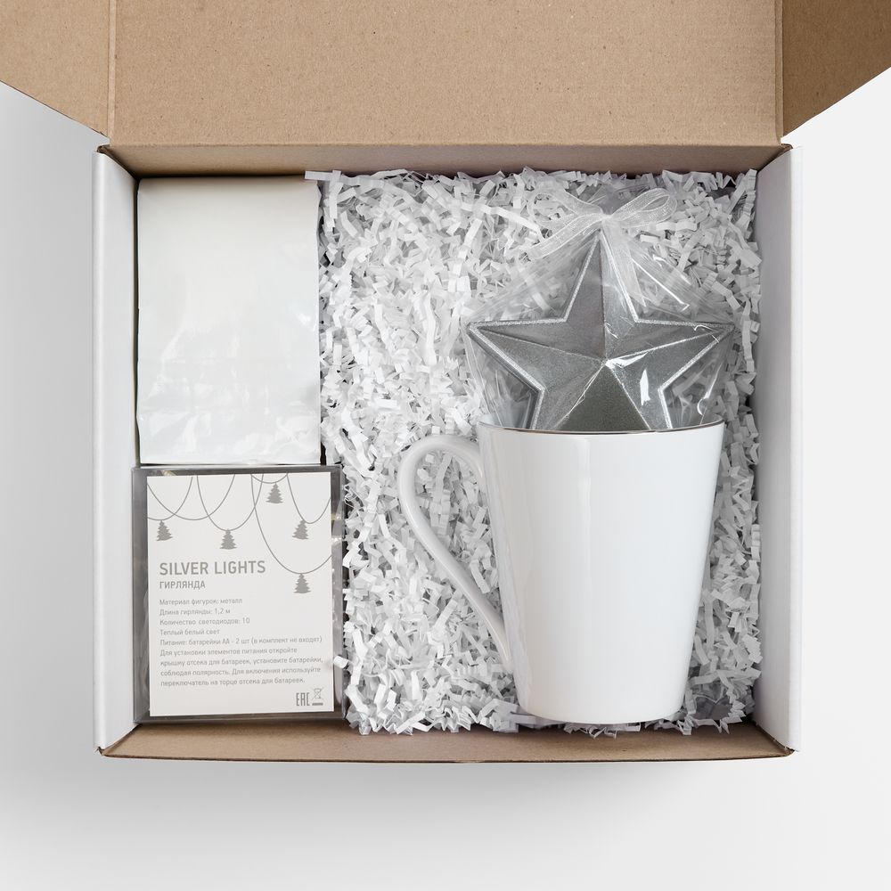 Набор «Планы на счастье», белый с серебристым-2