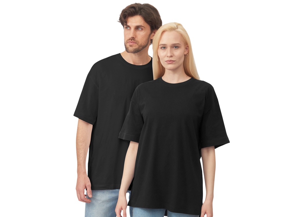 Футболка оверсайз Vienna унисекс , черный-0