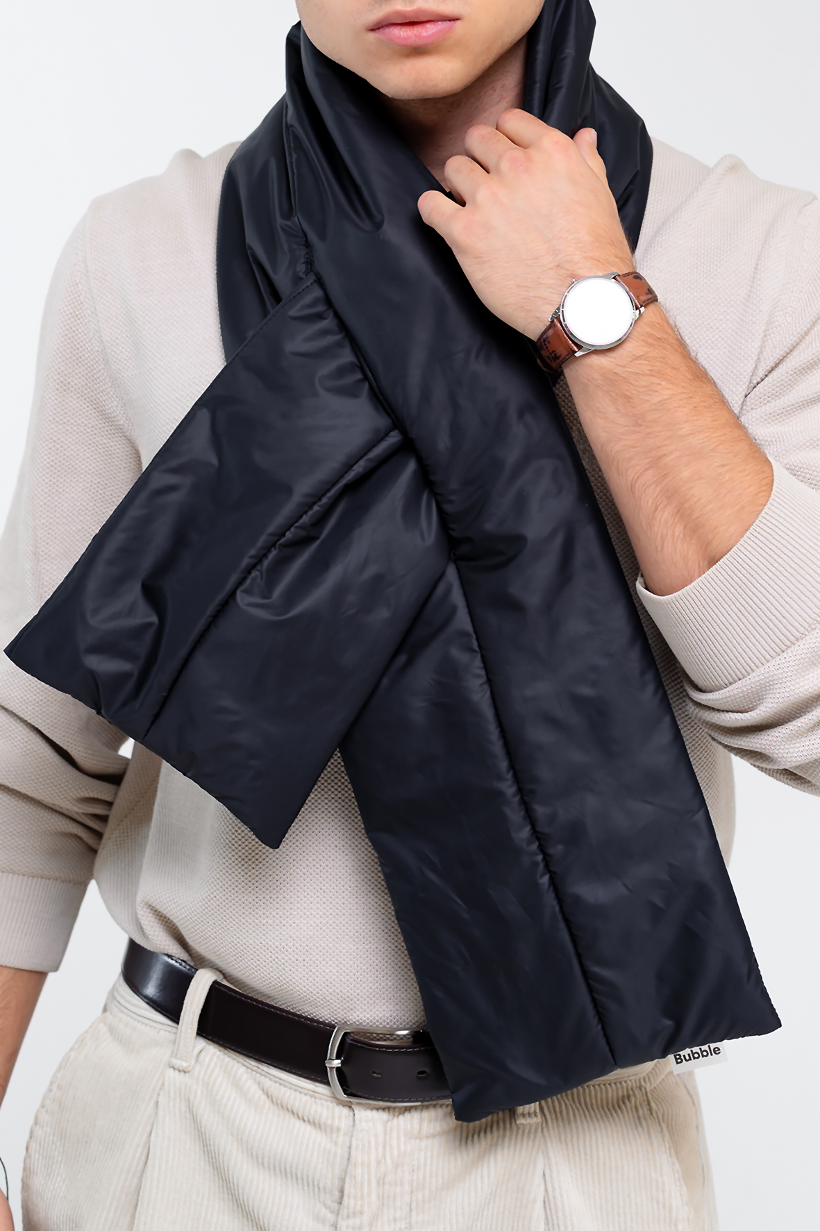 Шарф Bubble (черный)-4