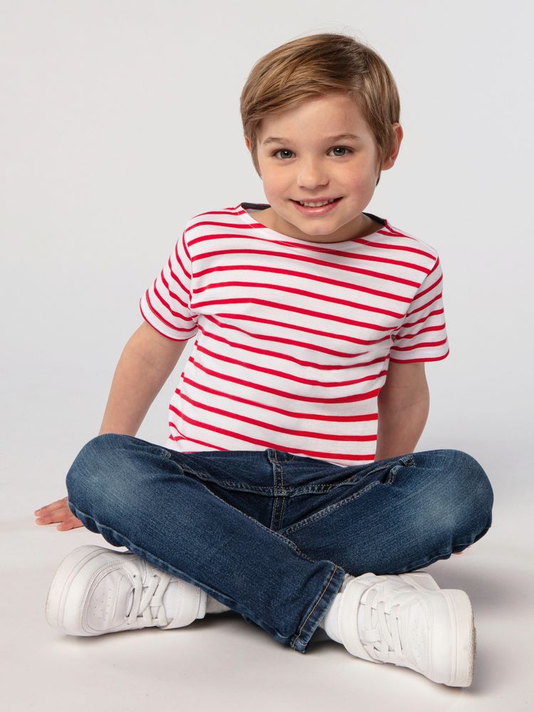Футболка детская Miles Kids белая с красным-3