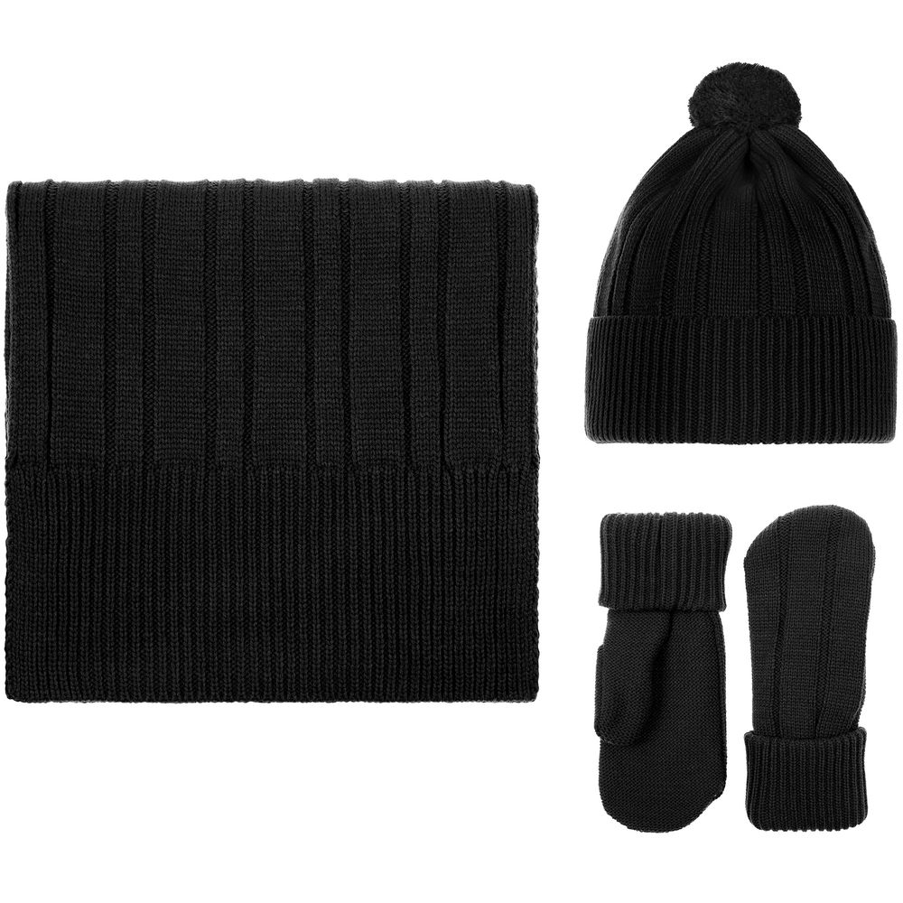 Шапка Knit Beat, черная-2