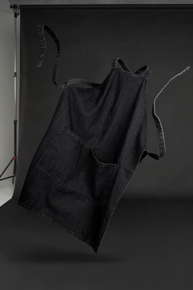 Фартук джинсовый E2, черный-3