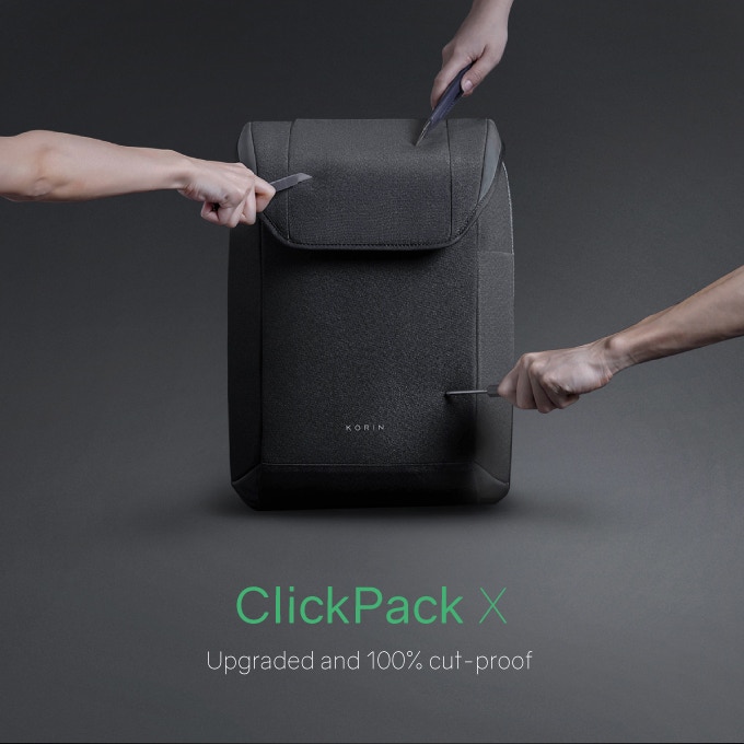 Рюкзак ClickPack X 45х32х15,5 см, с клапаном, черный-21