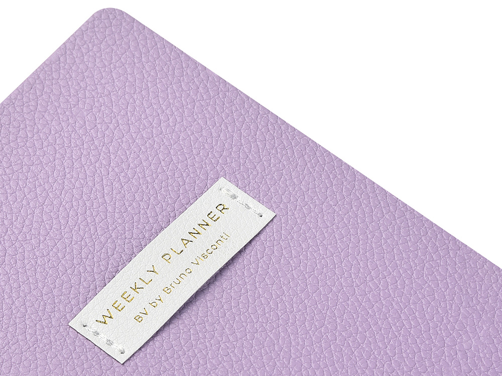 Еженедельник недатированный А6 Zefirс нашивкой, сиреневый-2