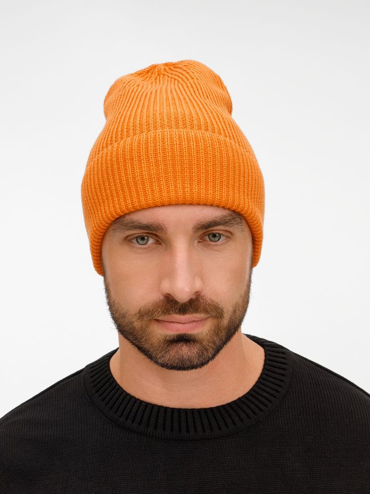 Шапка Nobilis Mono, оранжевая (абрикос)-4