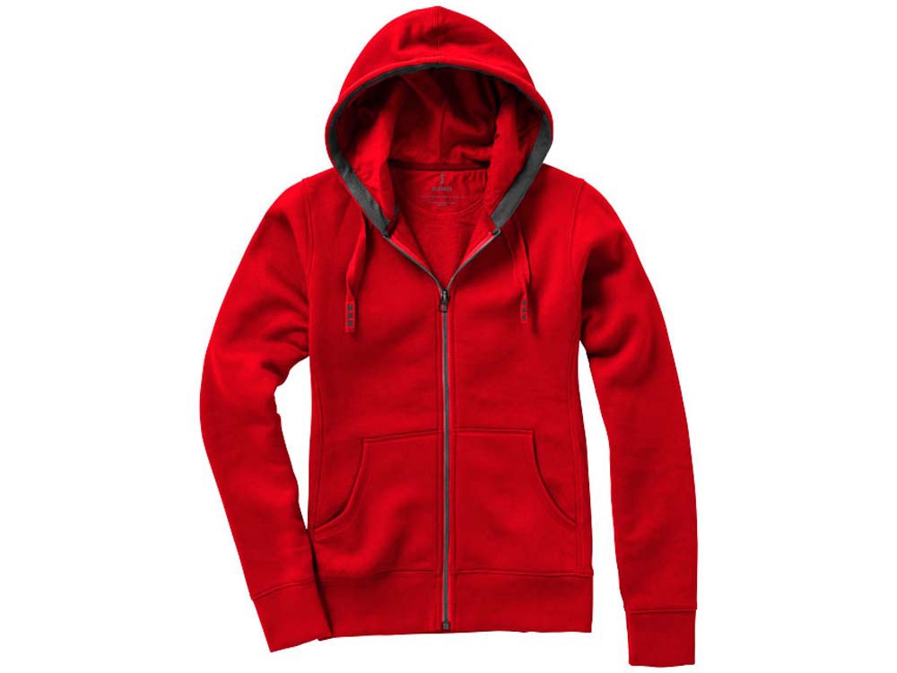 Толстовка Арора женская с капюшоном, красный-12