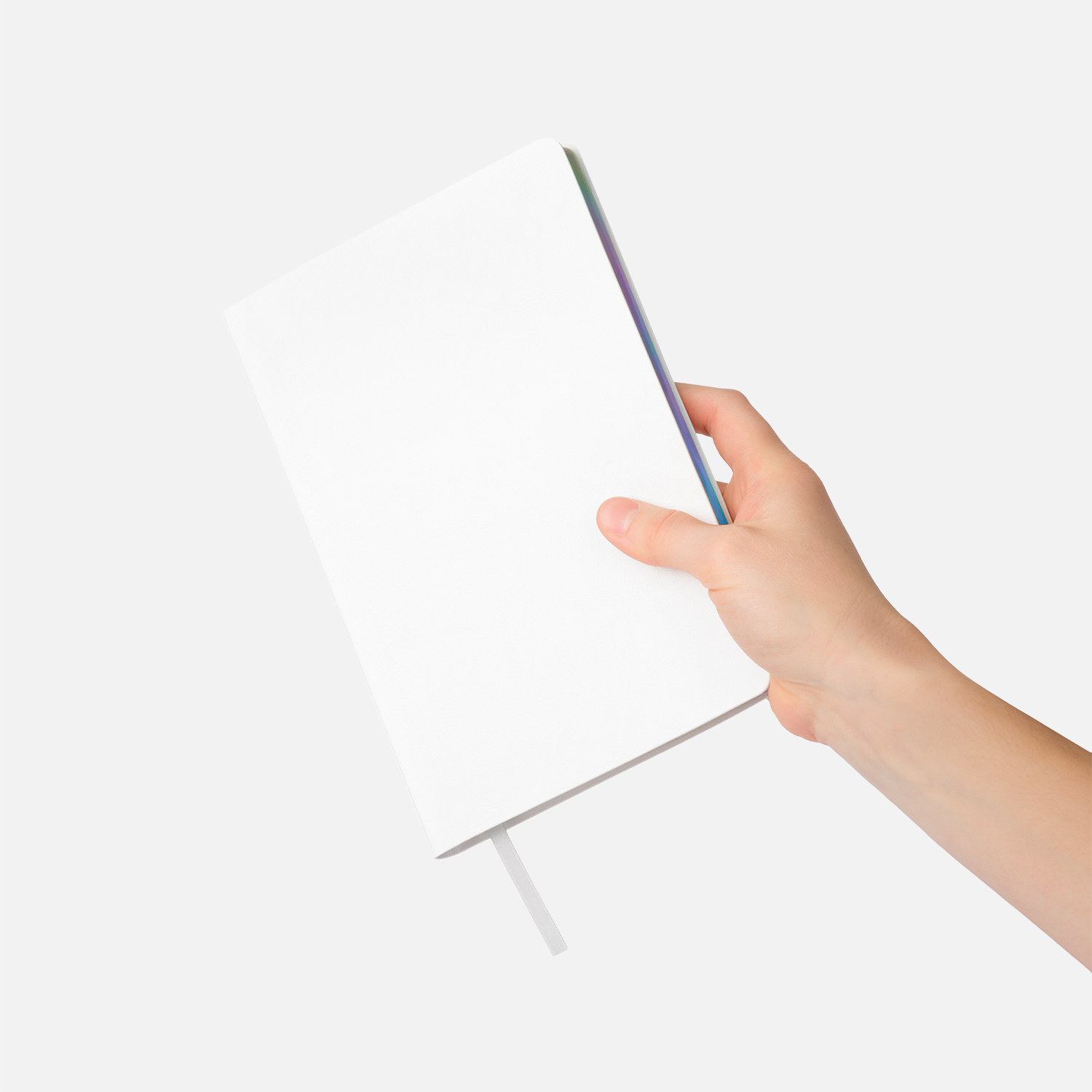 Ежедневник Гэлакси (Galaxy) недатированный, гибкая обложка, срез голограф. фольга, белый-10