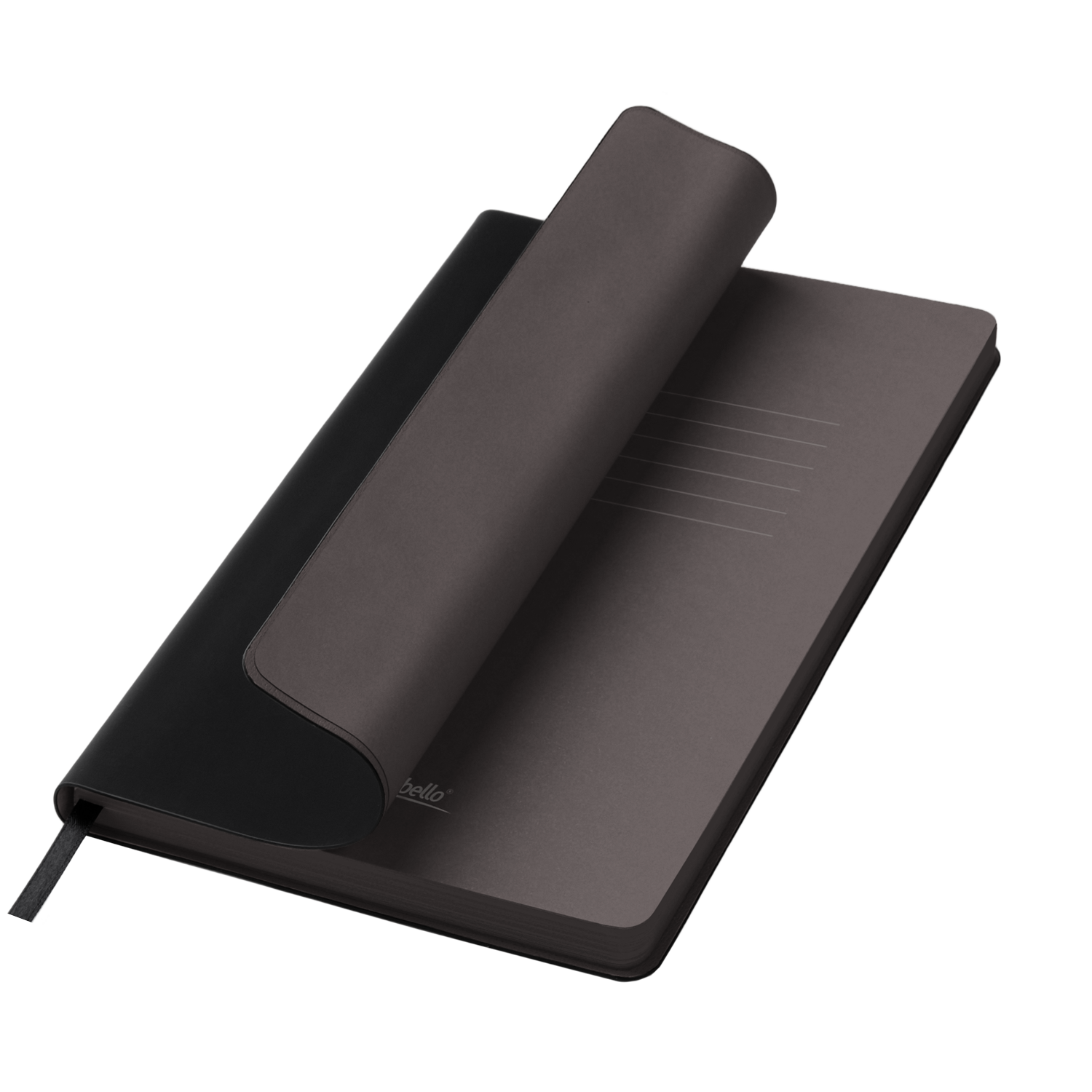 Ежедневник Latte soft touch недатированный, черный-0