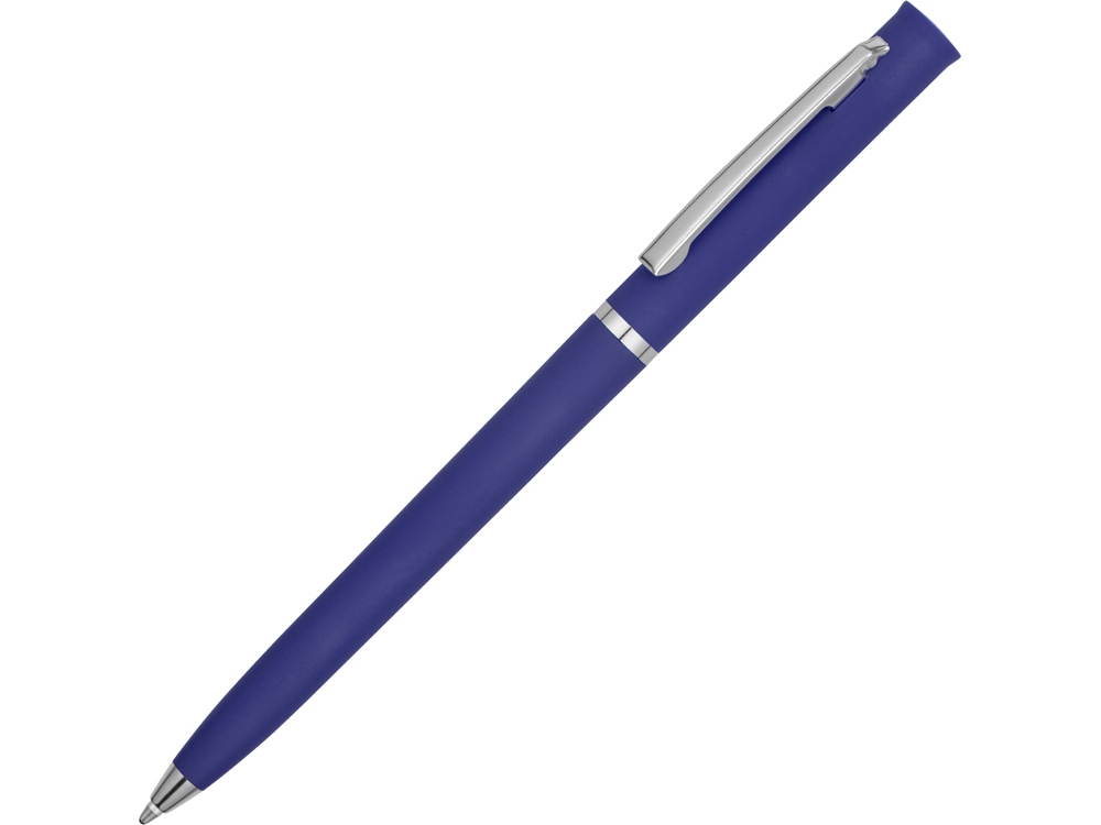 Ручка шариковая Navi soft-touch, темно-синий-0