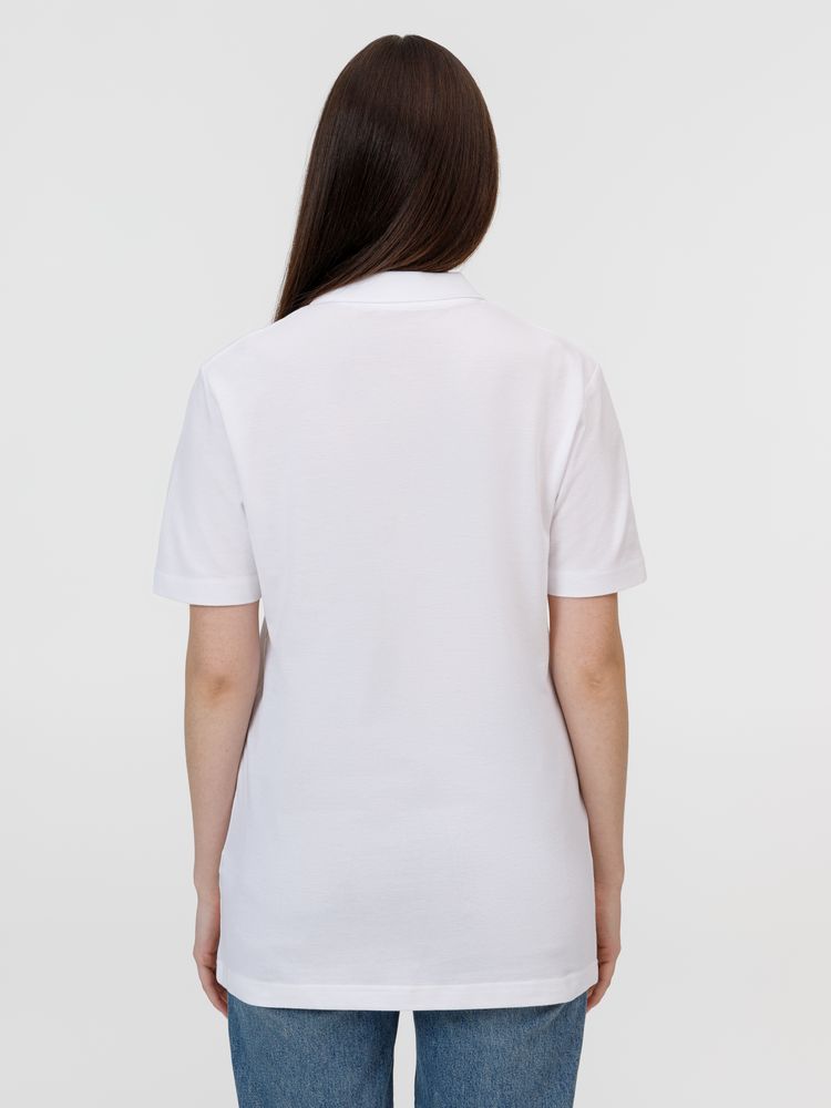 Рубашка поло унисекс Pulse, белая-5