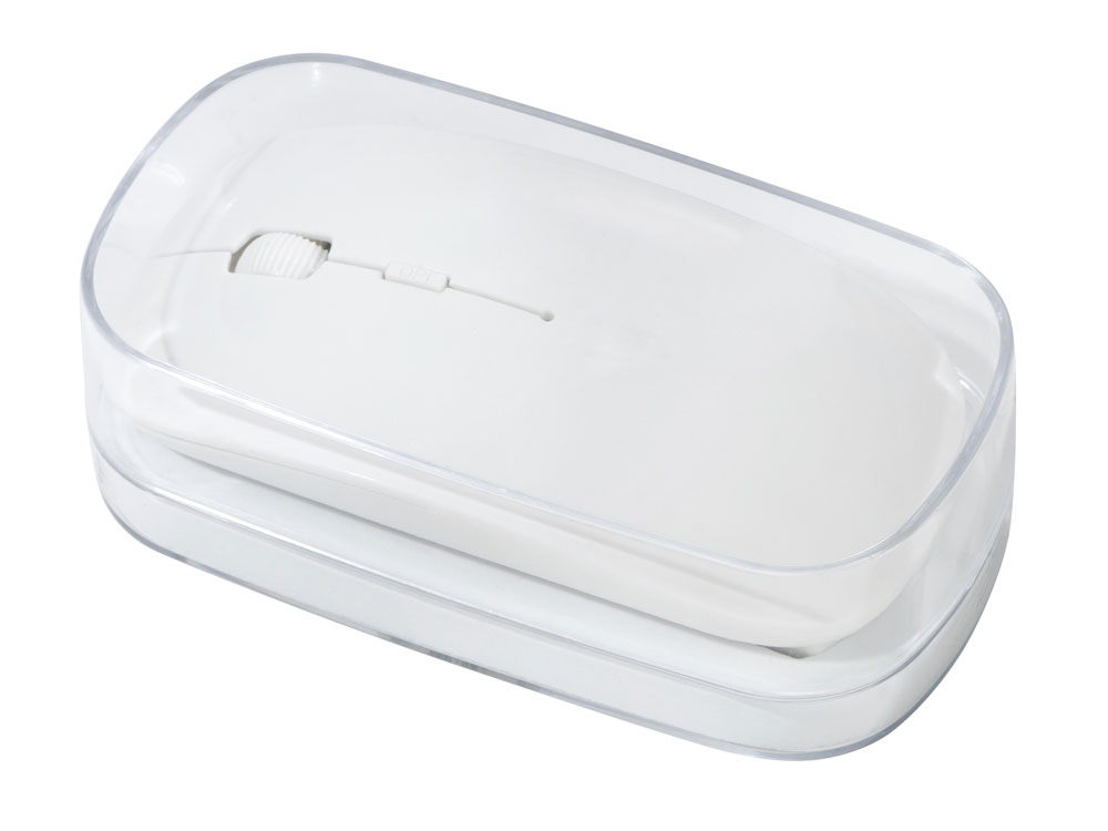 Мышь оптическая беспроводная Desmo в кейсе, слоновая кость-6