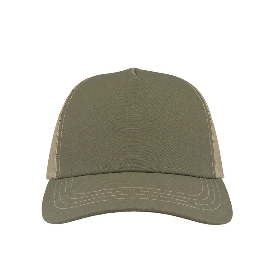 Бейсболка RAPPER CANVAS-S, 5 клиньев, пластиковая застёжка, оливковый, хаки-7
