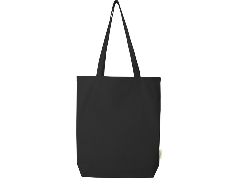 Orissa эко-сумка из органического материала GOTS, плотностью 270 г/м² - сплошной черный-1