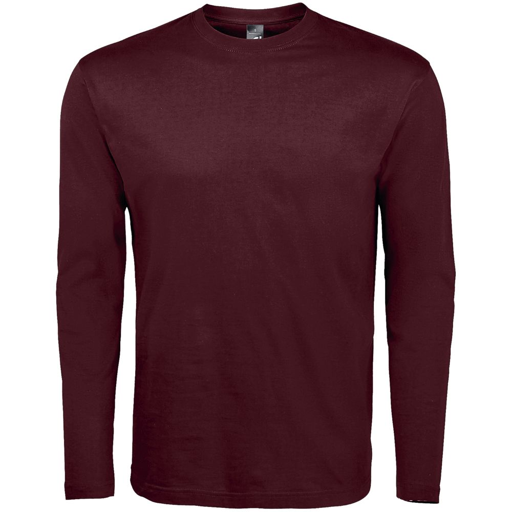 Футболка с длинным рукавом Monarch 150, бордовая-0