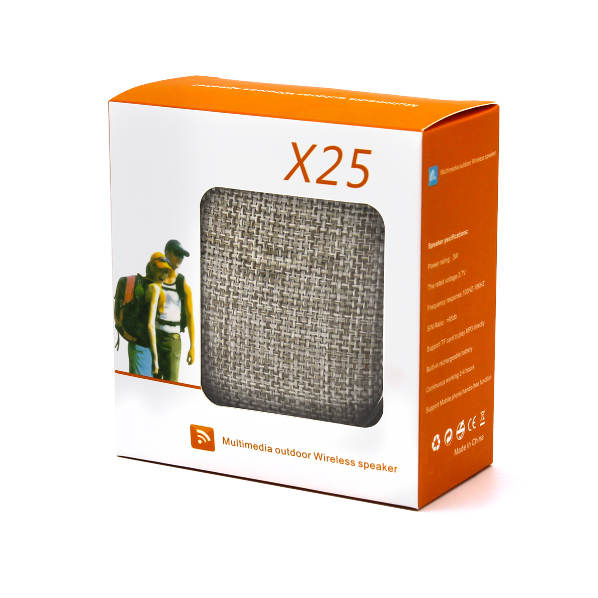 Беспроводная Bluetooth колонка X25 Outdoor (BLTS01), Серый-2