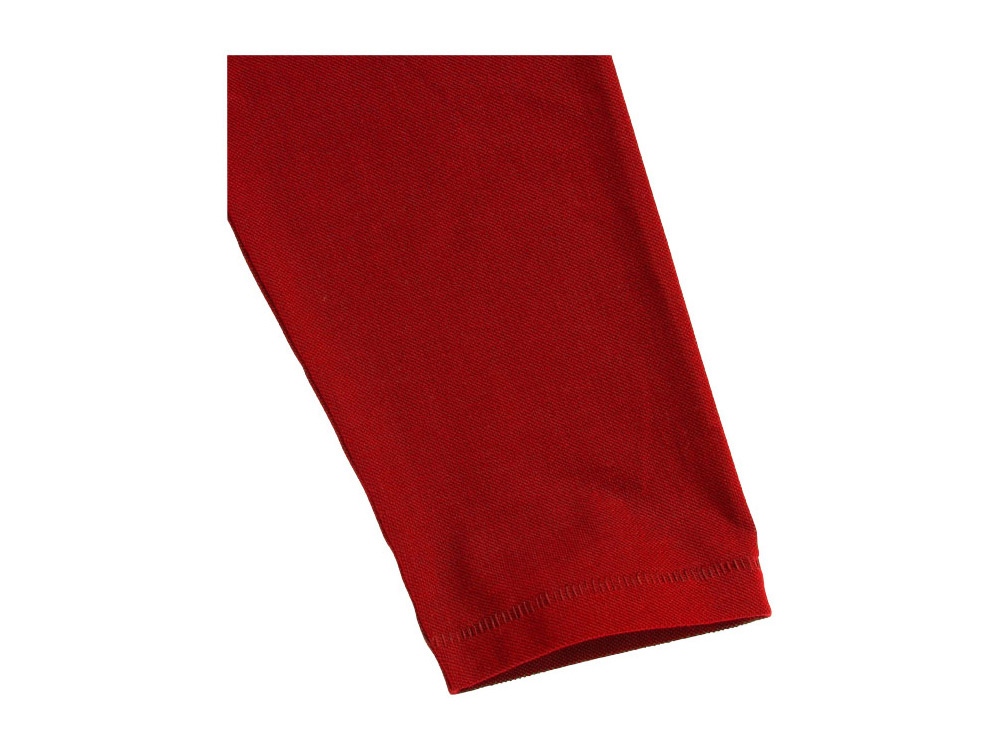 Рубашка поло Oakville мужская с длинным рукавом, красный-5