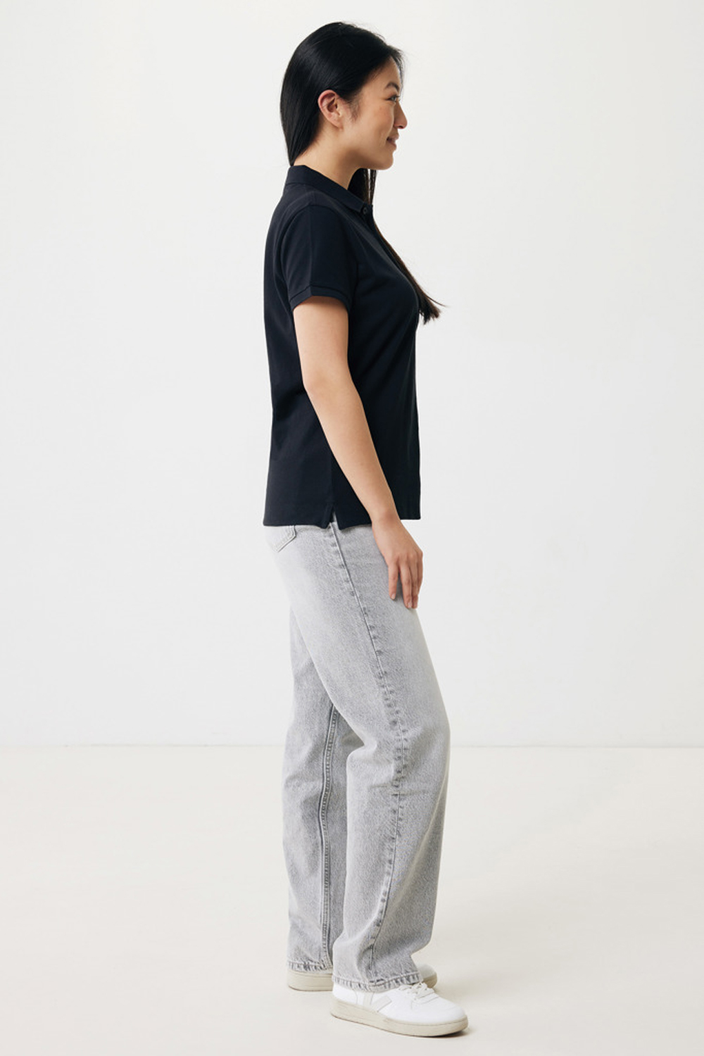 Женская рубашка поло Iqoniq Yosemite из переработанного хлопка-пике, унисекс, 220 г/м²-4