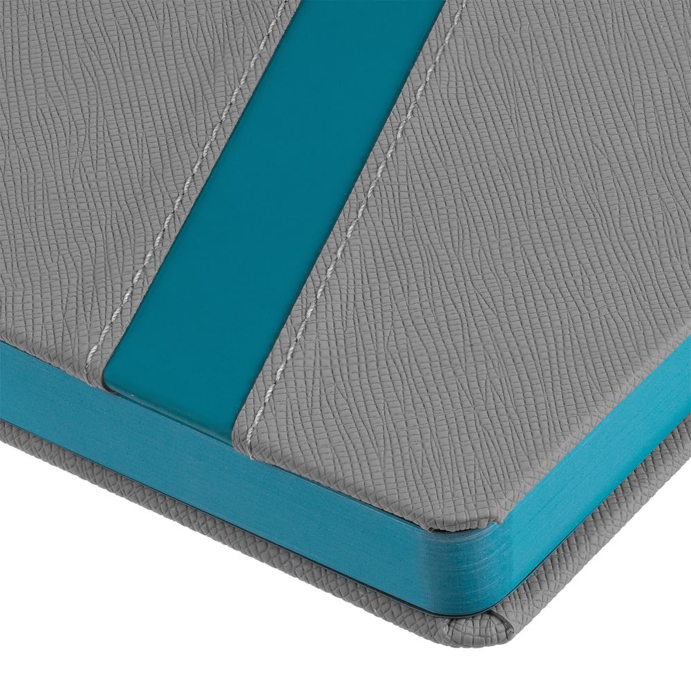 Ежедневник Rubikon на заказ, недатированный серо-бирюзовый-2