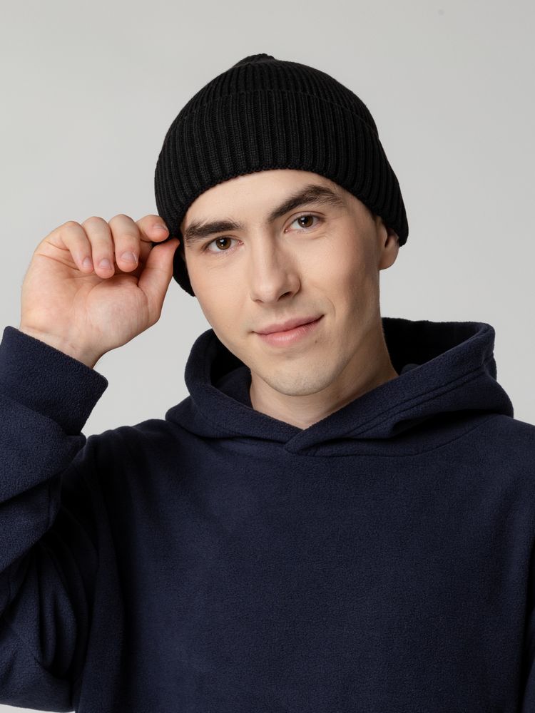 Шапка Hinge, черная-5