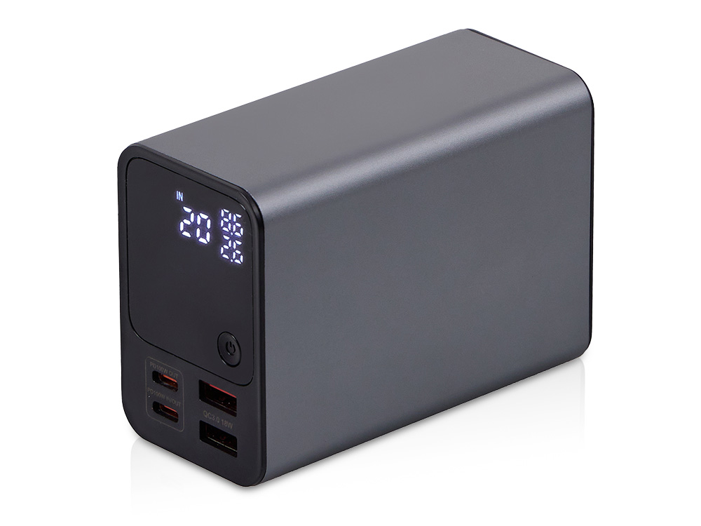 Внешний аккумулятор для ноутбуков EpIQ, 100 Вт, 30000 mAh, темно-серый-0