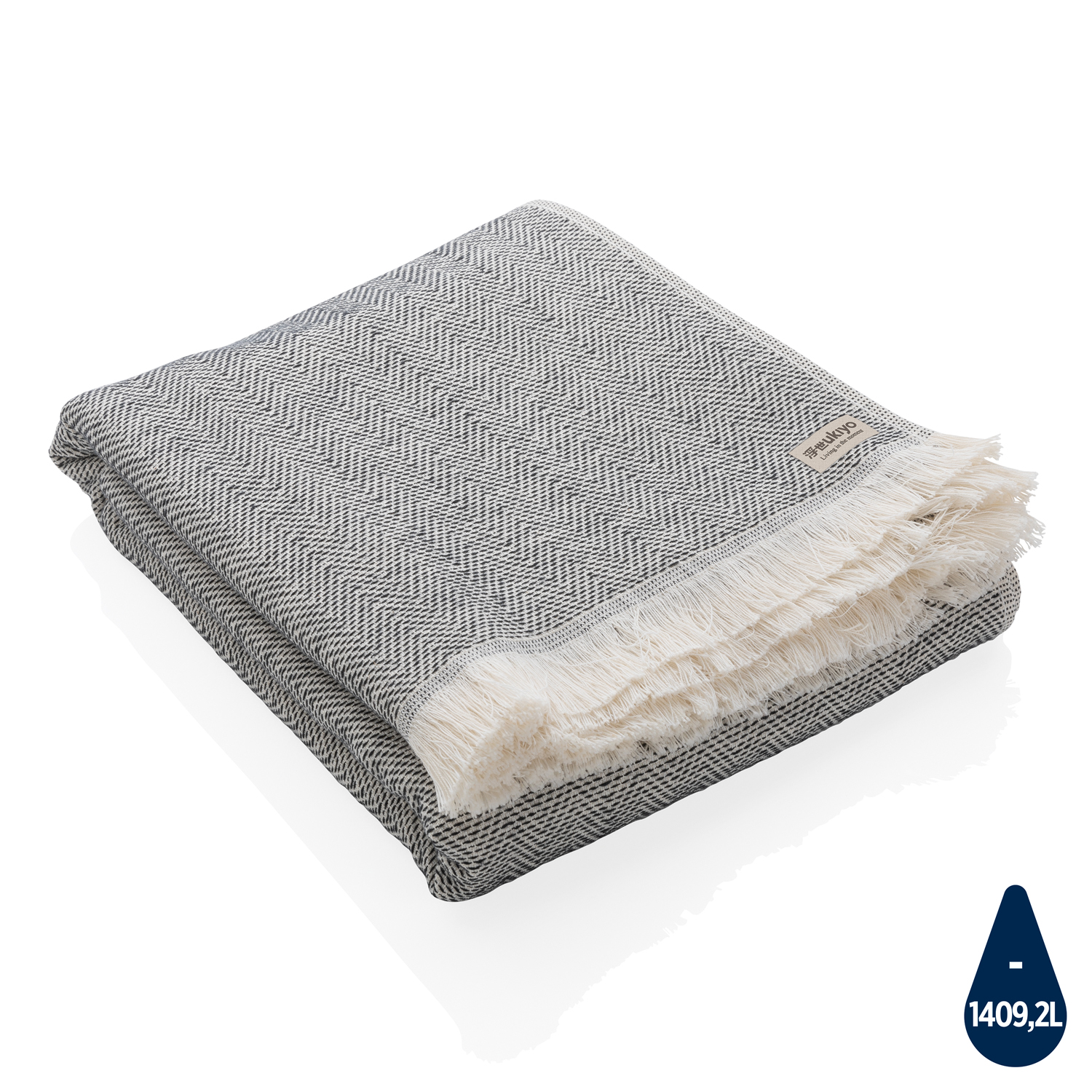 Накидка Ukiyo Hisako из хлопка AWARE™, 100x180 см-0