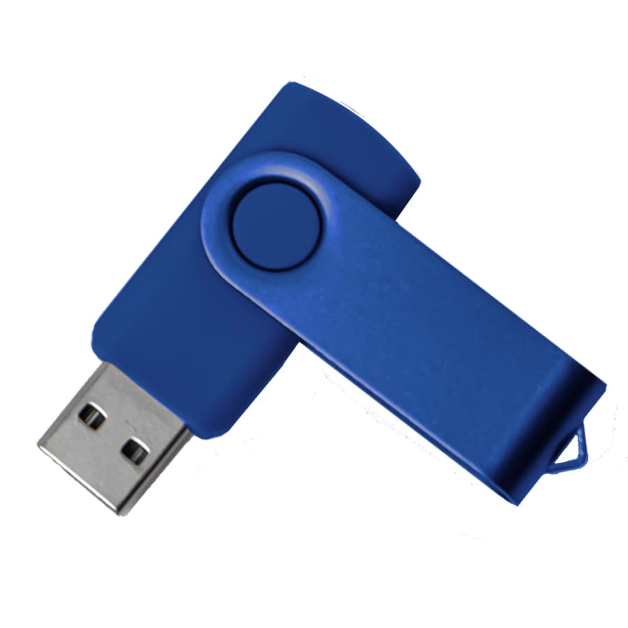 USB flash-карта DOT (16Гб), синий, 5,8х2х1,1см, пластик, металл, синий-1