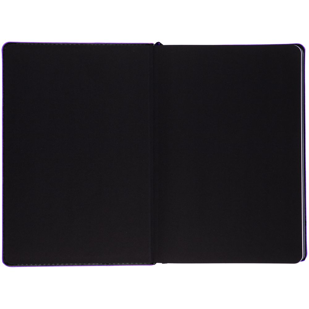 Ежедневник Alanis, недатированный, черный с фиолетовым-2