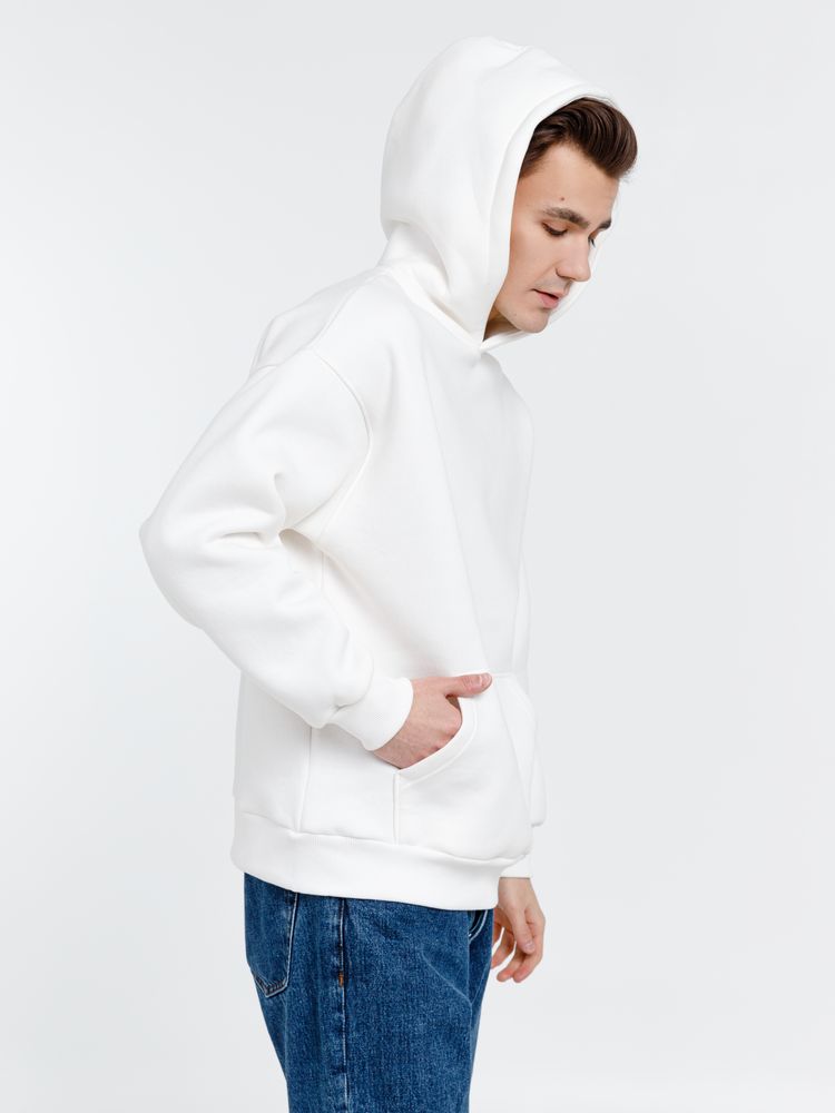 Худи оверсайз унисекс Go Easy, молочно-белое-4