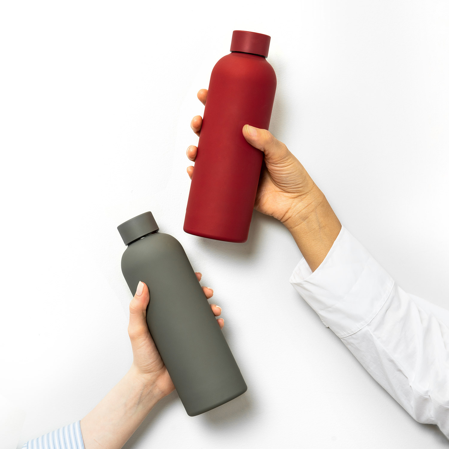 Термобутылка вакуумная герметичная Прима, серая-7