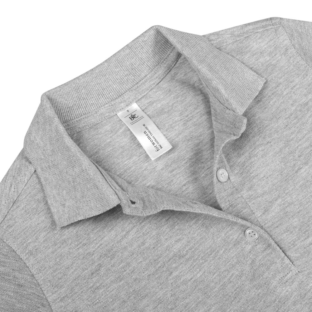 Рубашка поло женская Safran Timeless серый меланж-3